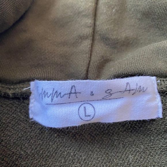 Emma and Sam Green Pullover Sweatshirt Hoodie SZ L - Picture 7 of 10
